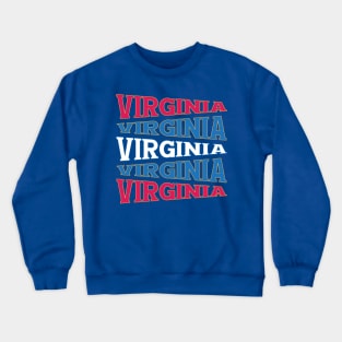 NATIONAL TEXT ART USA VIRGINIA Crewneck Sweatshirt